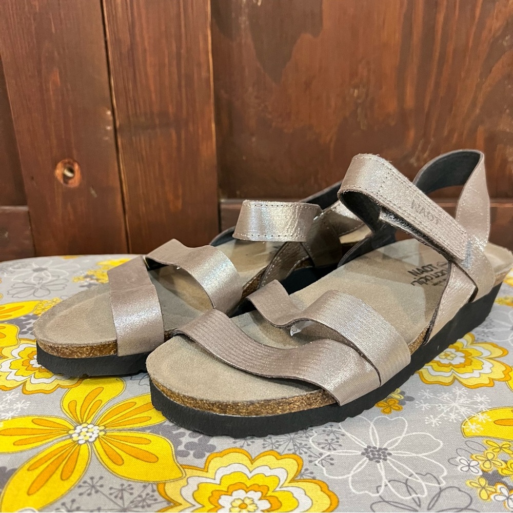 Naot Women's Sandals in Metallic Gray